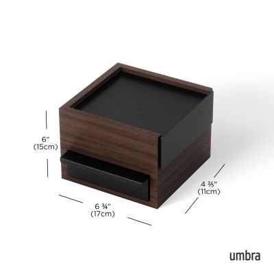 UMBRA STOWIT MINI JWL BOX BLK/WAL