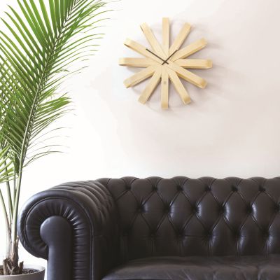 UMBRA RIBBONWOOD Стенен часовник, натурален