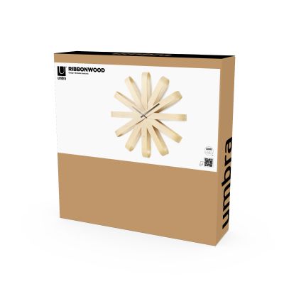 UMBRA RIBBONWOOD Стенен часовник, натурален