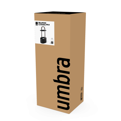 UMBRA BELLWOOD LEANING MIRROR BLACK 