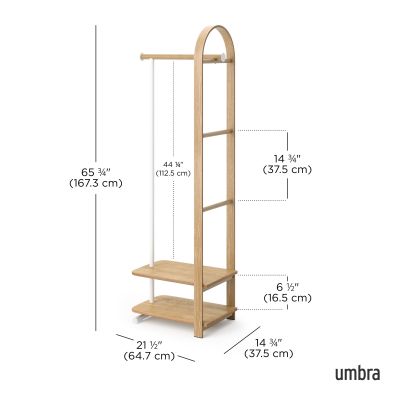 UMBRA BELLWOOD COAT RACK WHT/NAT