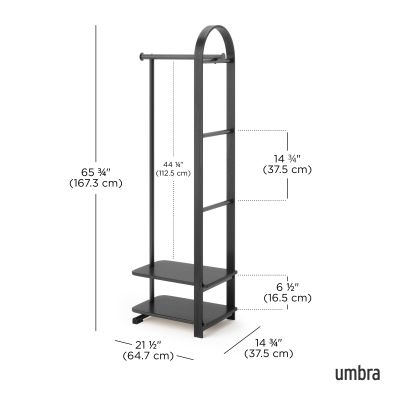 UMBRA BELLWOOD Стояща за закачалка / органайзер, черен