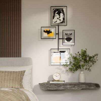 UMBRA FLUTE WALL GALLERY PD BLACK