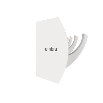UMBRA Flip 8 Стенна закачалка, бял / бял
