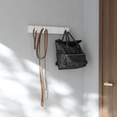 UMBRA Flip 5 Стенна закачалка, бял / бял