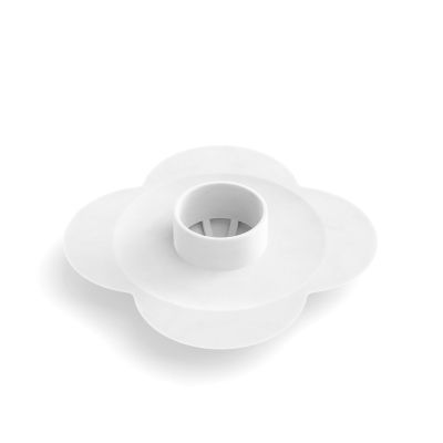 UMBRA BLOOM Комбинирана тапа и уловител за коса за вана и душ, бял