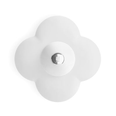 UMBRA BLOOM Комбинирана тапа и уловител за коса за вана и душ, бял