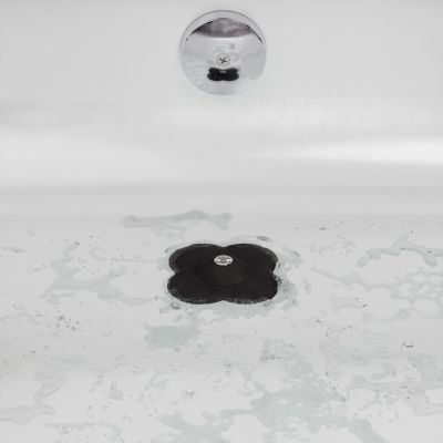 UMBRA BLOOM Комбинирана тапа и уловител за коса за вана и душ, черен