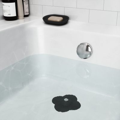 UMBRA BLOOM Комбинирана тапа и уловител за коса за вана и душ, черен