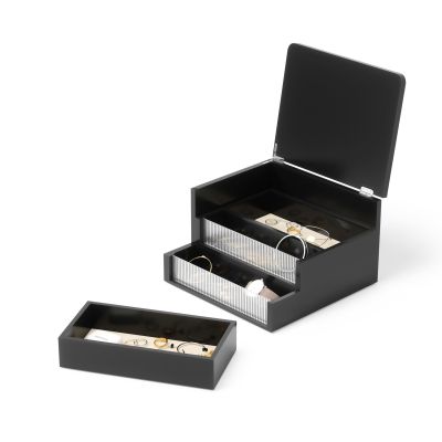 UMBRA MALIBU Кутия за съхранение и бижута, черен