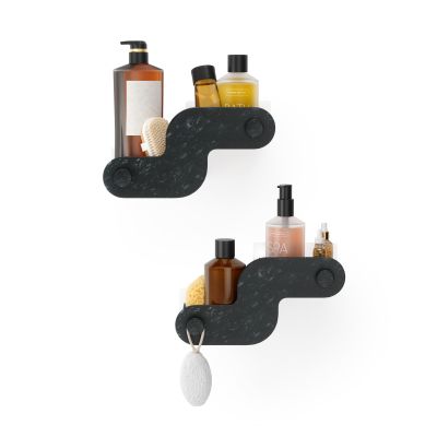 UMBRA NAMI ADHESIVE BIN SET 2 OCBLK