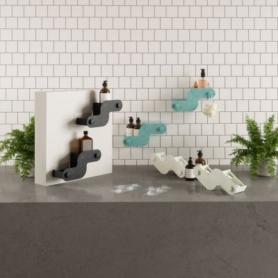 UMBRA NAMI ADHESIVE BIN SET 2 OCBLK