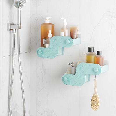 UMBRA NAMI ADHESIVE BIN SET 2 OCN  BLU