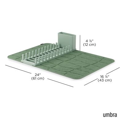 UMBRA UDRY ULTRA Сгъваем сушилник за съдове и прибори, смърчово зелено