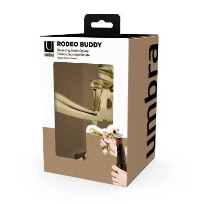 UMBRA RODEO BUDDY Балансираща отварачка за бутилки, златен