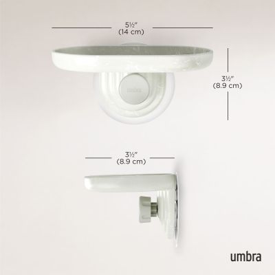 UMBRA NAMI Сапунерка с лепилни ленти, пясъчен