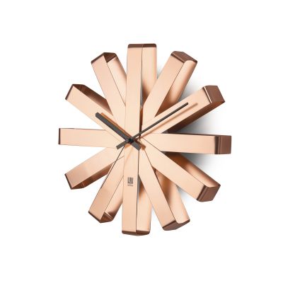 UMBRA RIBBON Clock Steel COPPER