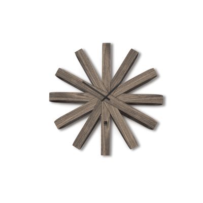 UMBRA RIBBONWOOD WALL CLOCK AGED WALNUT