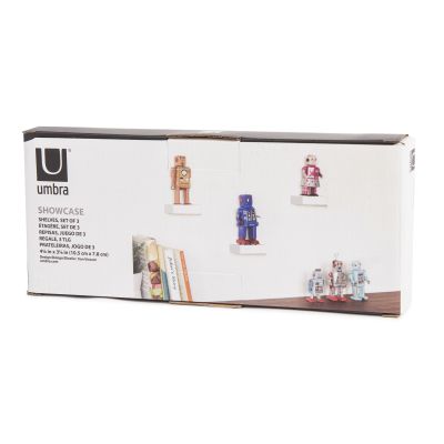 UMBRA SHOWCASE Мини рафтове 3бр. бял