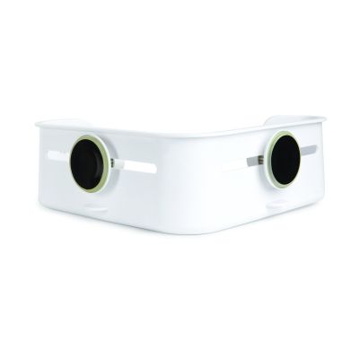 UMBRA FLEX GEL-LOCK CORNER BIN WHITE