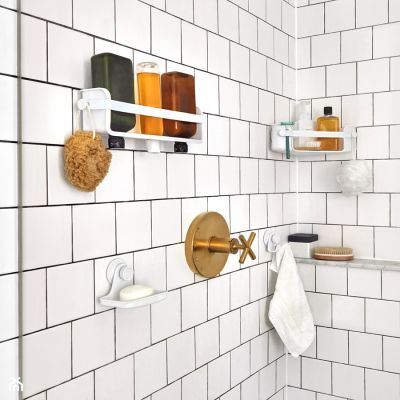 UMBRA FLEX GEL-LOCK CORNER BIN WHITE