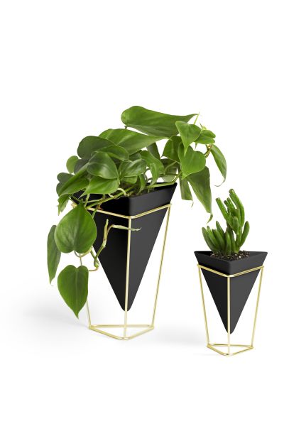 UMBRA TRIGG TABLETOP SET (2) SM+LG BLK/BRS