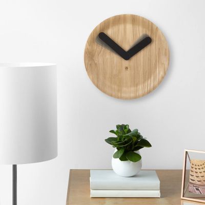 UMBRA TIMEFLOW WALL  CLOCK 12 NATURAL