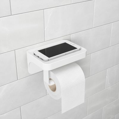 UMBRA FLEX SURE-LOCK TP HOLDER /SHELF WHITE