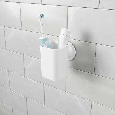 UMBRA FLEX SURE-LOCK TB HOLDER /ORG WHITE