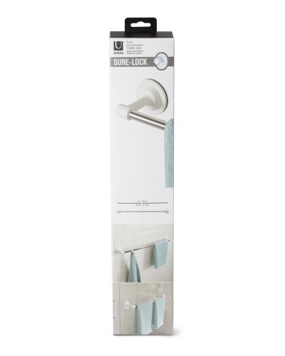 UMBRA FLEX SURE-LOCK TOWEL BAR CHROME