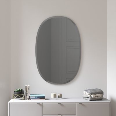 UMBRA HUB BEVY OVAL 24X36 SMOKE
