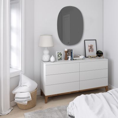 UMBRA HUB BEVY OVAL 24X36 SMOKE