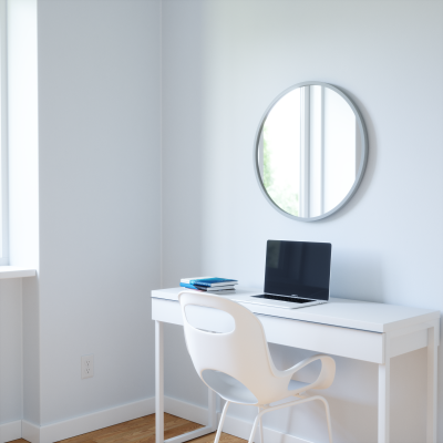 UMBRA HUB MIRROR 24 GREY