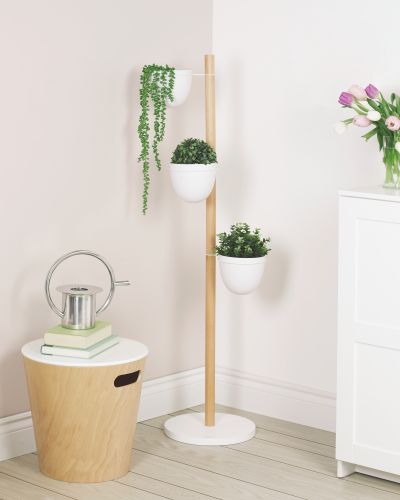 UMBRA FLORISTAND PLANTER WHT/NAT