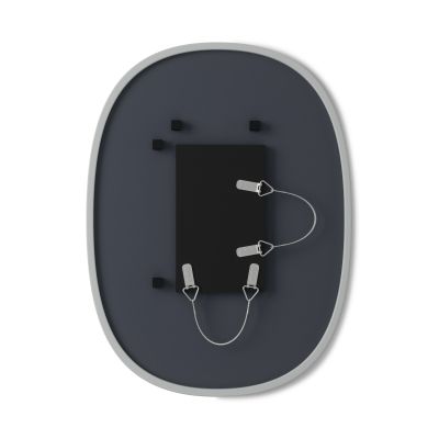 UMBRA HUB Стенно огледало овал 46х 61см, сив