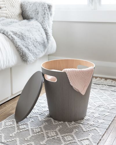 UMBRA WOODROW STORAGE STOOL Табуретка с ракла, сив