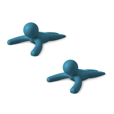 UMBRA BUDDY DOORSTOP SET OF 2 LGN BLUE