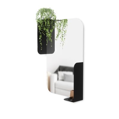 UMBRA ALCOVE MIRROR 30x20 BLACK