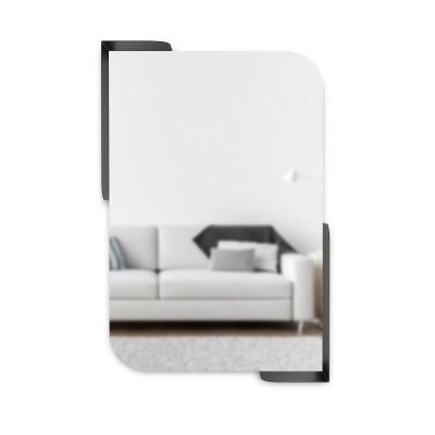 UMBRA ALCOVE MIRROR 30x20 BLACK