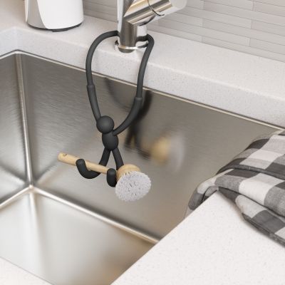 UMBRA BUDDY FLEX Поставка за кухненска гъба, черен