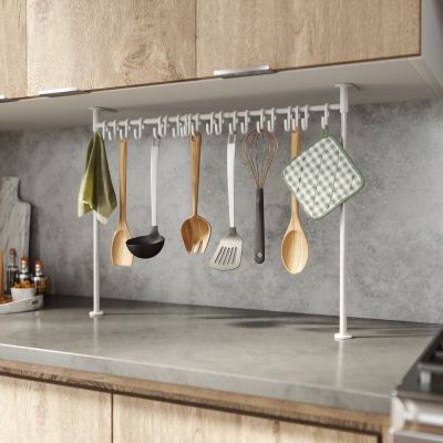 UMBRA ANYWHERE KITCHEN TENSION 20 HOOK WHITE