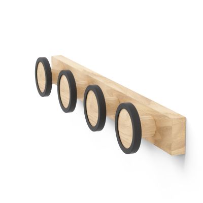 Umbra HUB RAIL 4 HOOK BLK/NAT
