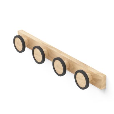 Umbra HUB RAIL 4 HOOK BLK/NAT