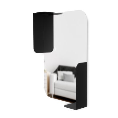 UMBRA ALCOVE MIRROR 30x20 BLACK