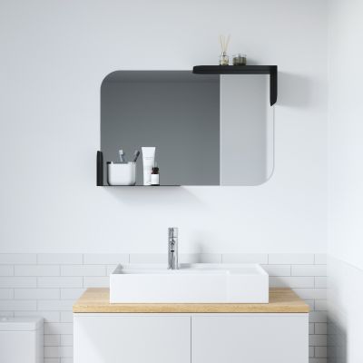 UMBRA ALCOVE MIRROR 30x20 BLACK