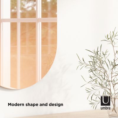UMBRA MISTO Двуцветно стенно огледало 46x92см., мед