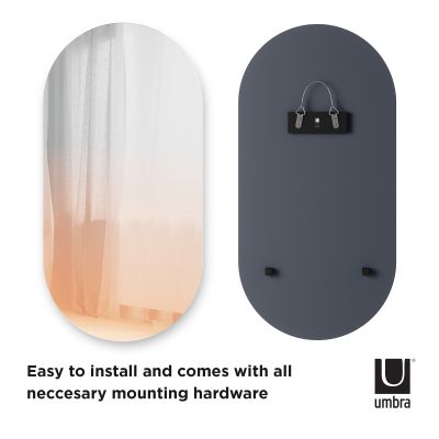 UMBRA MISTO Двуцветно стенно огледало 46x92см., мед