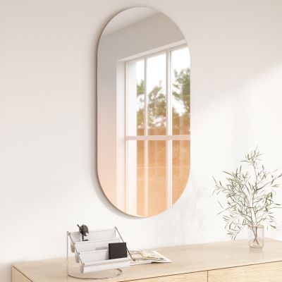 UMBRA MISTO Двуцветно стенно огледало 46x92см., мед