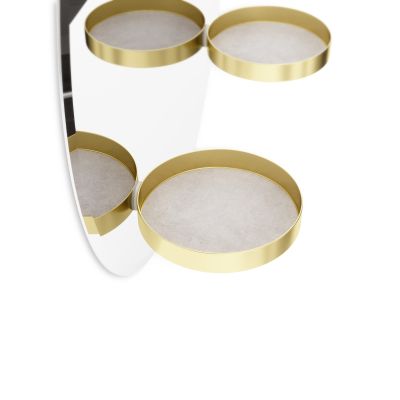 UMBRA PERCH MIRROR 24 IN BRASS