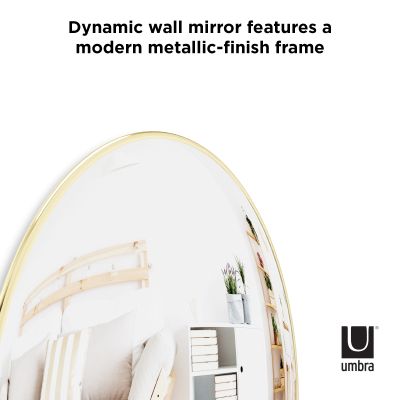 UMBRA CONVEXA MIRROR 23" BRASS